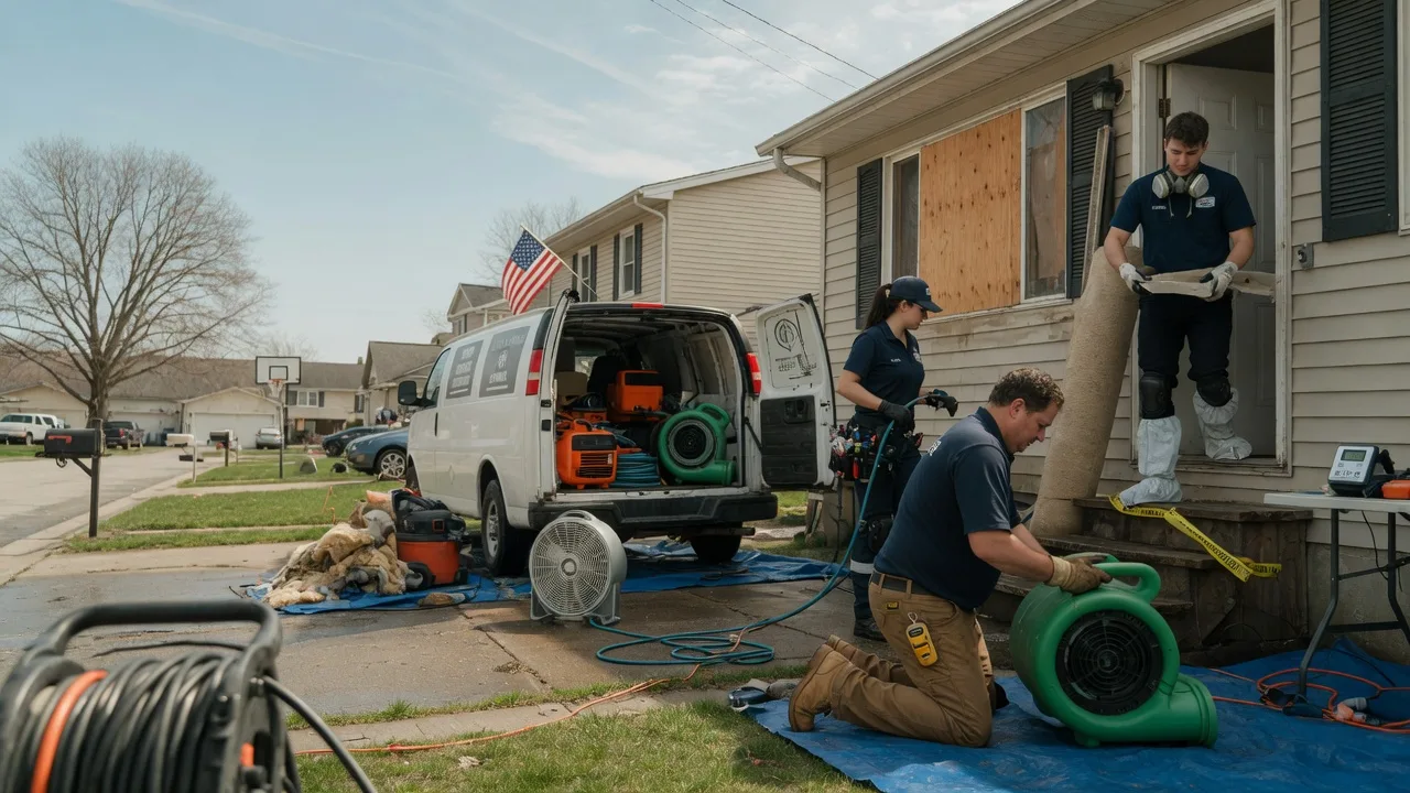Water Damage Restoration in Mentone, IN near me